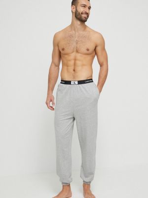 Spodnie bawełniane Calvin Klein Underwear szare