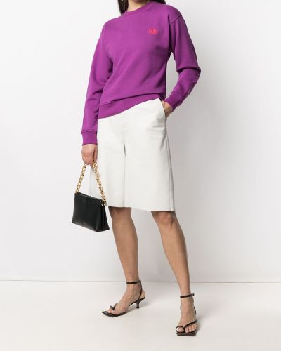 Jersey con bordado de tela jersey Roseanna violeta