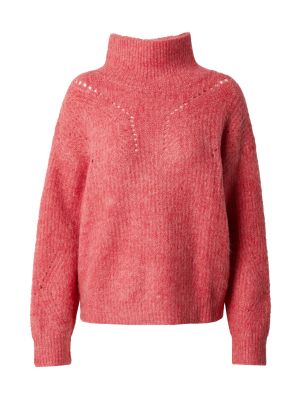 Меланжов пуловер Soaked In Luxury червено