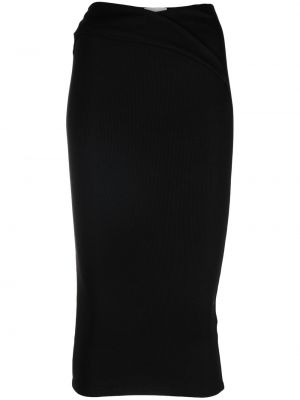 Pletená sukně z modalu Alix Nyc - černá