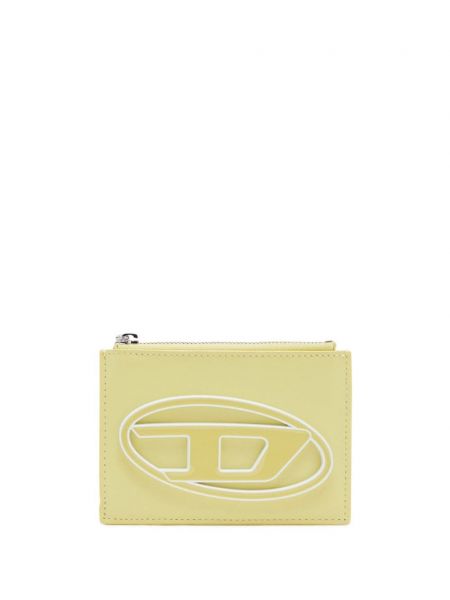 Kožená peněženka Diesel žlutá