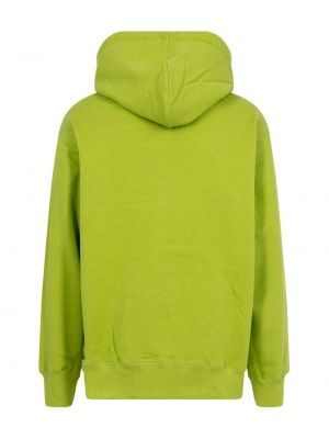 Kapučdžemperis ar apdruku Supreme zaļš