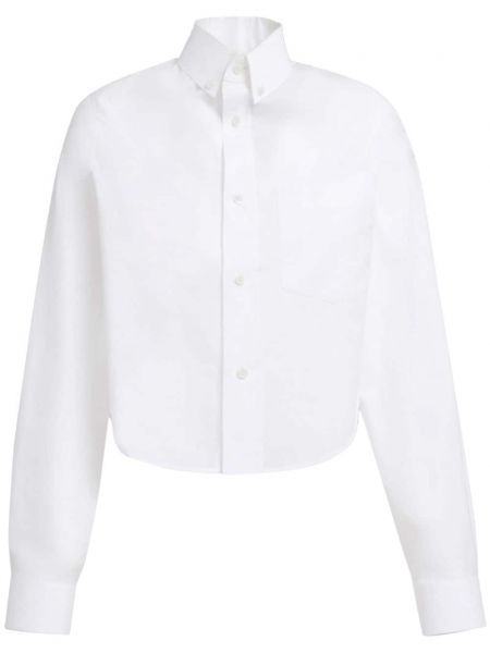 Βαμβακερό πουκάμισο Marni λευκό