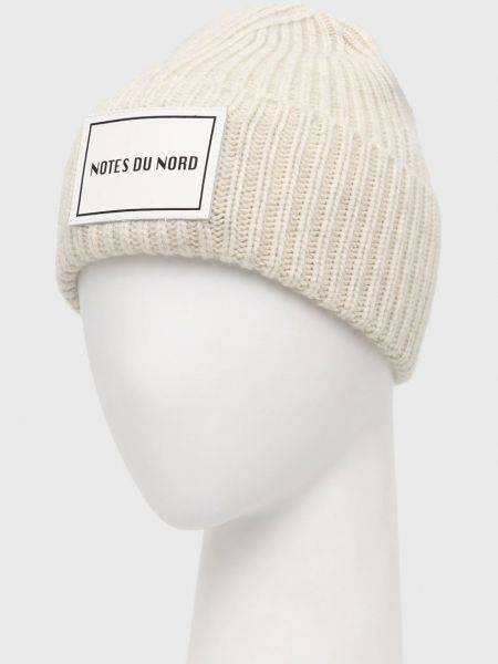 Dzianinowa czapka wełniana Notes Du Nord szara