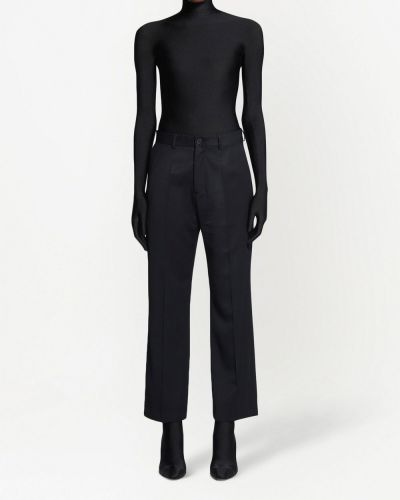 Vlněné kalhoty Balenciaga černé