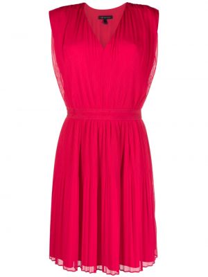 Plisované midi šaty Armani Exchange červené