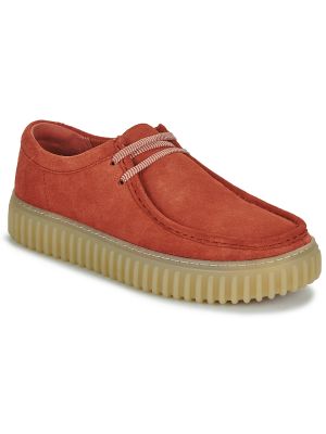 Pantofi derby Clarks roșu