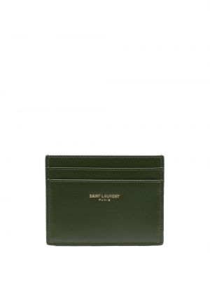 Portofel cu imagine Saint Laurent verde