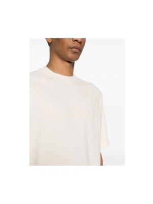 Camiseta con estampado Jacquemus beige