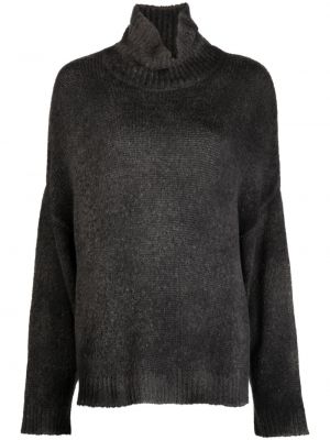 Vlnený sveter z merina Avant Toi čierna