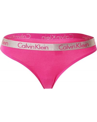 Calvin Klein Underwear Tangá  tmavošedá / orchideová