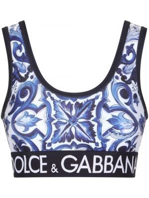 Kροπ τοπ με σχέδιο Dolce & Gabbana