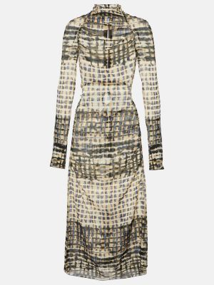 Μεταξωτή μίντι φόρεμα με σχέδιο με μοτίβο φίδι Knwls