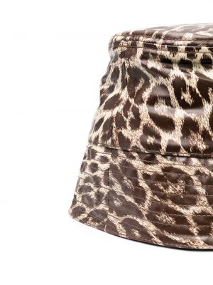 Mütze mit print mit leopardenmuster Jil Sander