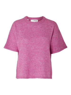 Μελανζέ πουλόβερ Selected Femme ροζ