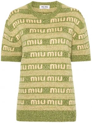 Dryžuotas megztinis Miu Miu