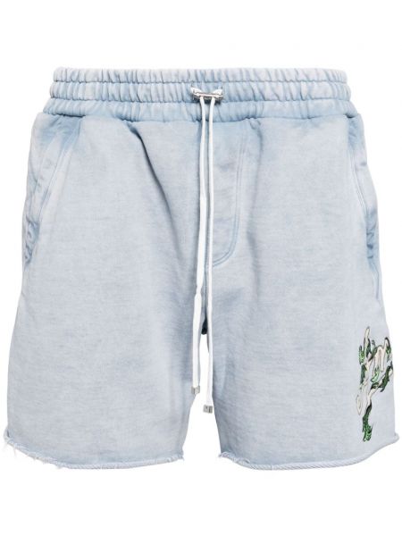 Shorts en coton Amiri bleu