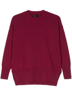 Džemper s okruglim izrezom Roberto Collina ružičasta