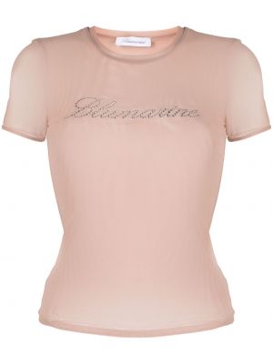 Majica z mrežo Blumarine roza