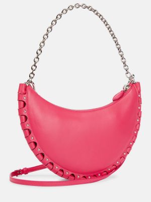 Kožená kabelka Alaã¯a růžová