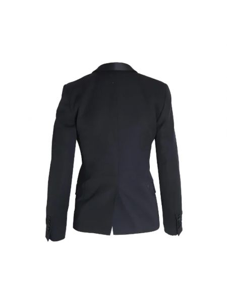 Exterior retro chaqueta de lana Yves Saint Laurent Vintage negro