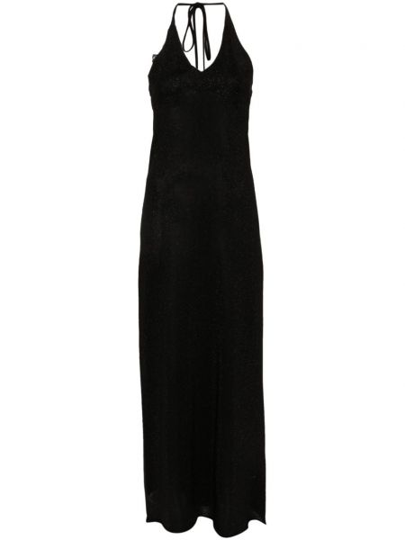 Φλοράλ μίντι φόρεμα με κέντημα Ermanno Firenze μαύρο