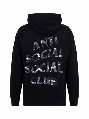 Einfarbiger hoodie Anti Social Social Club schwarz