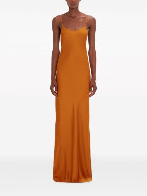 Dlouhé šaty Victoria Beckham oranžové