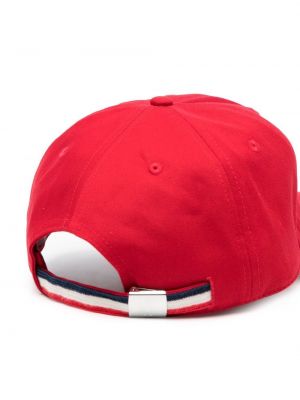 Dryžuotas kepurė Moncler raudona