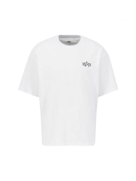 T-shirt Alpha Industries hvid