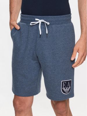 Pantaloni scurți de sport Emporio Armani Underwear albastru