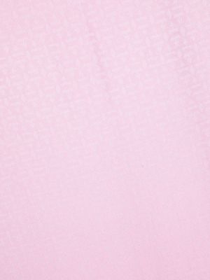 Žakardinis šalikas su kutais Ferragamo rožinė