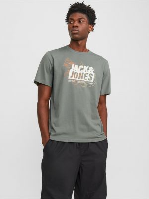 Polo marškinėliai Jack & Jones chaki