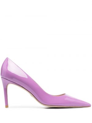 Läder pumps Stuart Weitzman lila