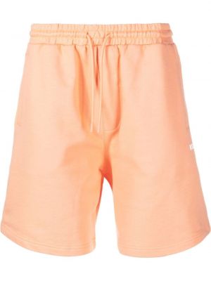 Shorts de sport en coton Msgm orange