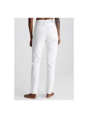 Boyfriendy Calvin Klein Jeans białe