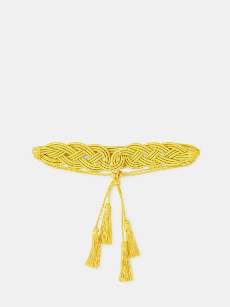 Cinturón con trenzado Tintoretto amarillo