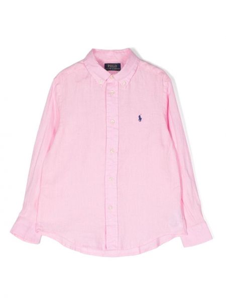 Skjorta för tjejer Ralph Lauren Kids rosa