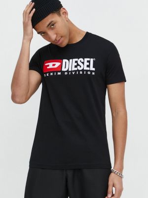 Pamučna majica Diesel crna