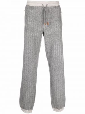 Pantalones de chándal de punto Eleventy gris