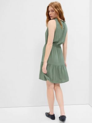Mini šaty s volány Gap zelené