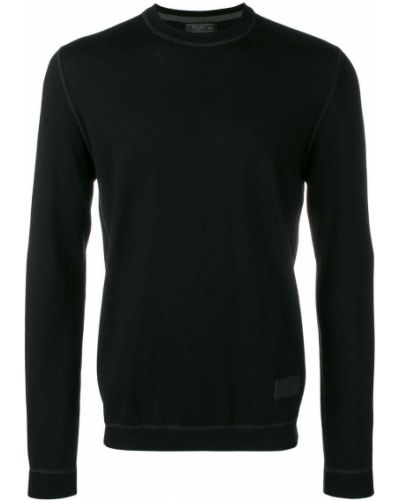 Jersey slim fit de tela jersey Prada negro