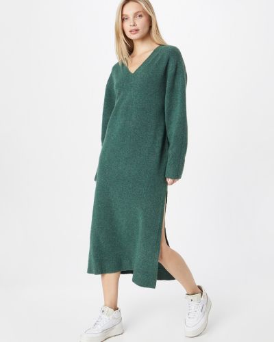 Pletené pletené šaty Weekday zelená
