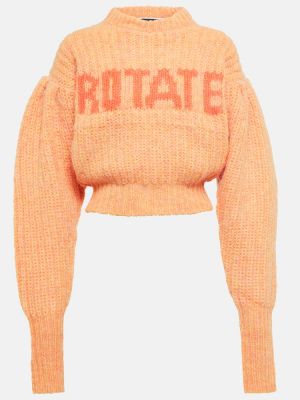 Вълнен пуловер Rotate Birger Christensen оранжево