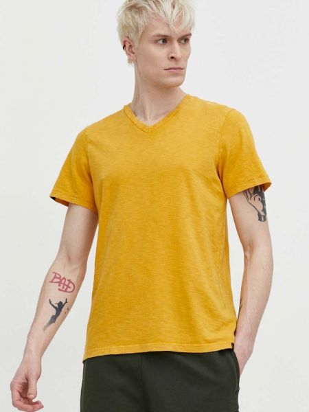 Тениска с дълъг ръкав Superdry жълто