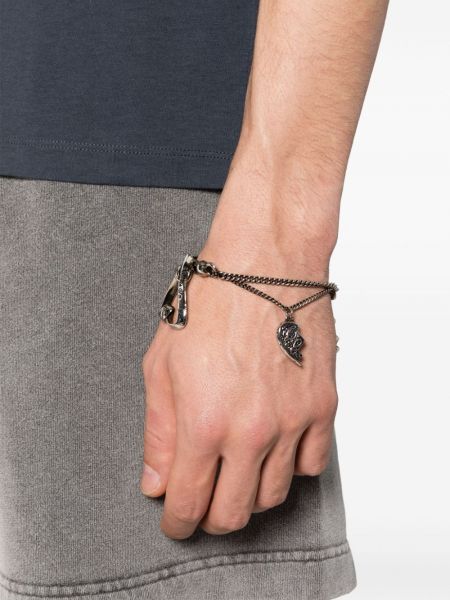 Bracelet de motif coeur Acne Studios argenté