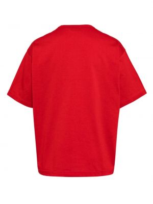 Raštuotas medvilninis marškinėliai Kolor raudona