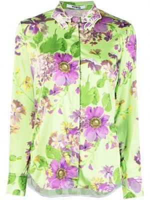 Trykt floral bluse Vivetta grønn