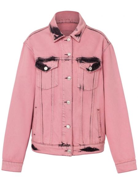 Alas pitkä takki Moschino Jeans pinkki