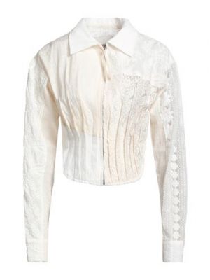 Camicia di nylon di cotone in lyocell Andersson Bell bianco